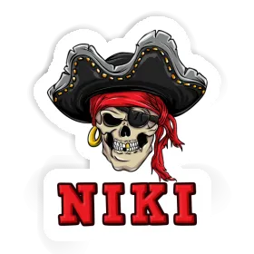 Aufkleber Niki Piratenschädel Image