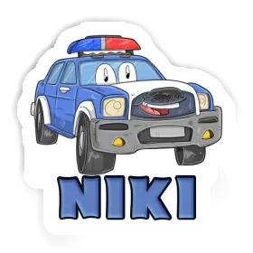 Sticker Niki Police Car Image