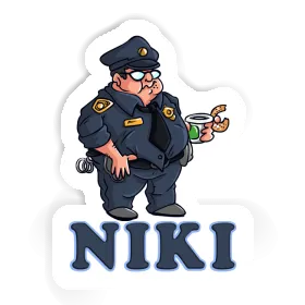 Aufkleber Niki Polizist Image