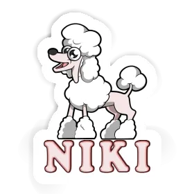 Caniche Autocollant Niki Image