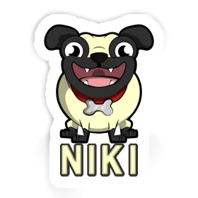 Pug Sticker Niki Image