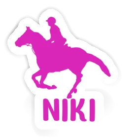 Sticker Niki Horse Rider Image