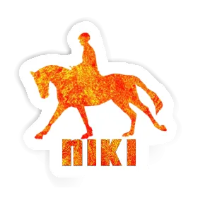 Niki Autocollant Cavalière Image