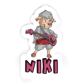 Sticker Guitarist Niki Image