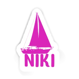 Niki Sticker Sailboat Image