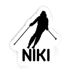 Aufkleber Niki Skifahrerin Image