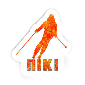 Skifahrerin Sticker Niki Image