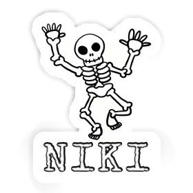 Sticker Skelett Niki Image