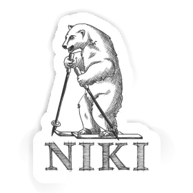 Skier Sticker Niki Image