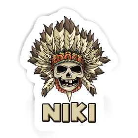 Niki Sticker Skull Image