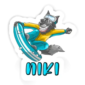 Snowboarder Sticker Niki Image