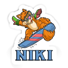 Snowboarder Sticker Niki Image