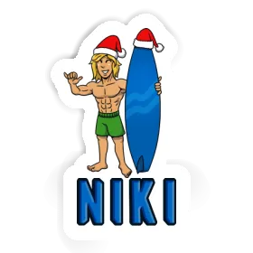 Niki Sticker Surfer Image