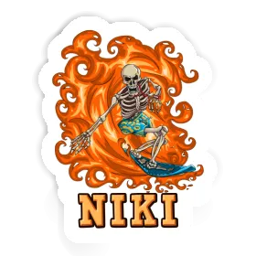 Niki Sticker Surfer Image