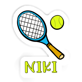 Niki Sticker Tennis Racket Image