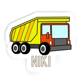 Sticker Niki Dump Truck Image