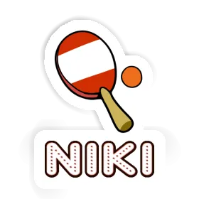 Table Tennis Paddle Sticker Niki Image