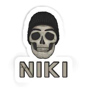 Totenkopf Aufkleber Niki Image