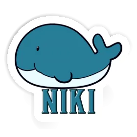 Baleine Autocollant Niki Image