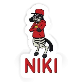 Zebra Sticker Niki Image