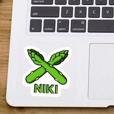 Sticker Niki Asparagus Notebook Image