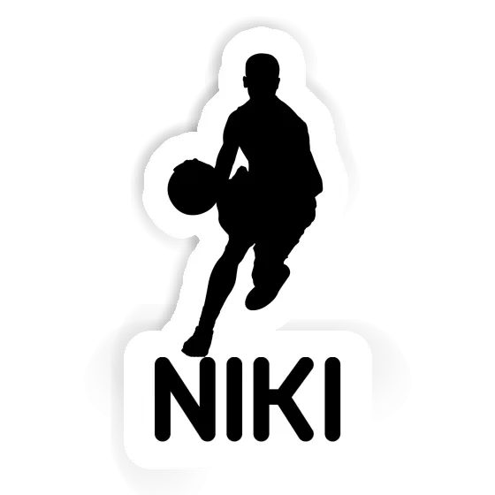 Niki Sticker Basketball Player Laptop Image