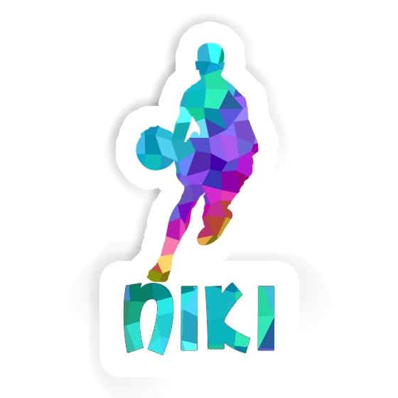 Niki Sticker Basketball Player Image