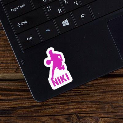 Niki Sticker Basketballspielerin Laptop Image