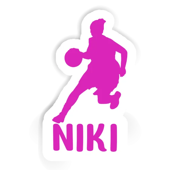 Sticker Niki Basketball Player Laptop Image