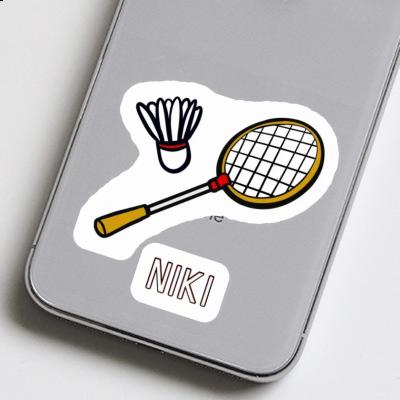 Niki Sticker Badminton Racket Notebook Image