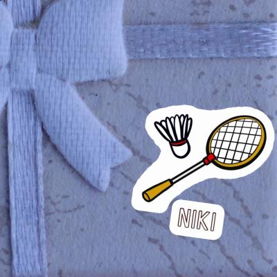 Niki Sticker Badminton Racket Laptop Image