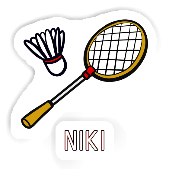 Niki Sticker Badminton Racket Image