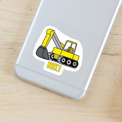 Sticker Excavator Niki Gift package Image