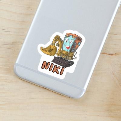 Niki Sticker Excavator Image