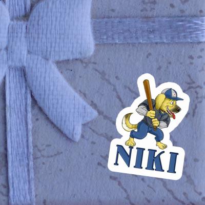 Niki Autocollant Baseball-Chien Gift package Image