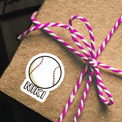 Niki Autocollant Baseball Gift package Image