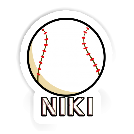 Sticker Niki Baseball Ball Gift package Image