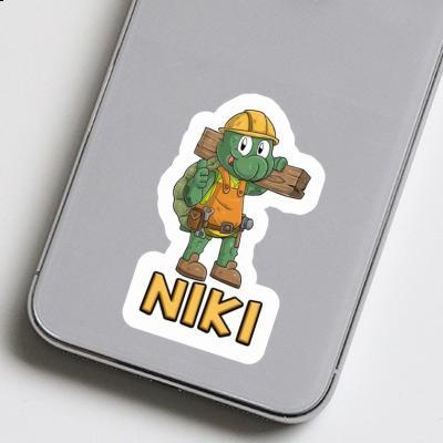 Sticker Niki Construction worker Notebook Image