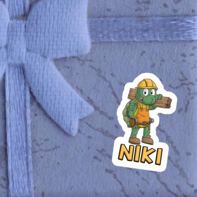 Sticker Niki Construction worker Gift package Image