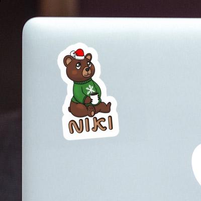 Sticker Niki Weihnachtsbär Laptop Image