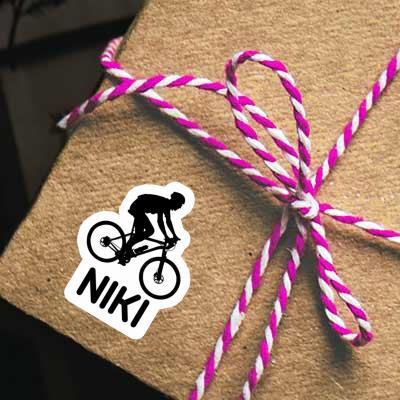 Biker Sticker Niki Notebook Image