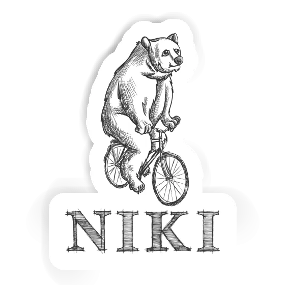 Bicycle rider Sticker Niki Laptop Image