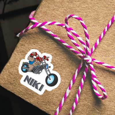 Aufkleber Motorradfahrer Niki Gift package Image