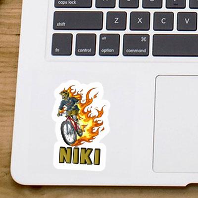 Niki Sticker Freeride Biker Laptop Image