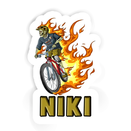 Niki Sticker Freeride Biker Laptop Image