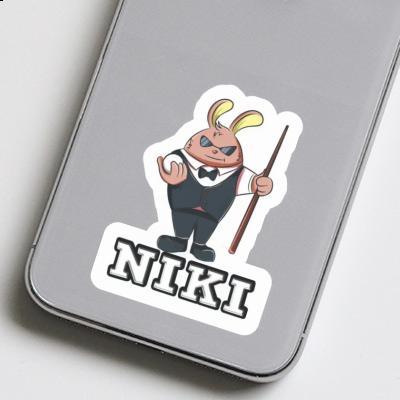 Niki Sticker Billiard Player Gift package Image