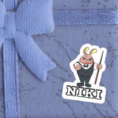 Niki Sticker Billiard Player Gift package Image