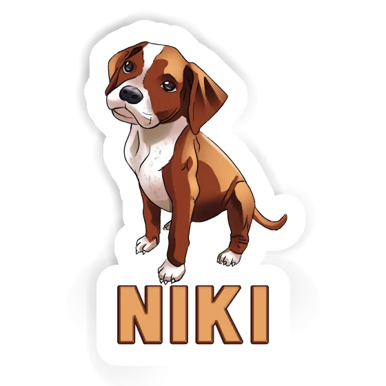 Niki Sticker Boxer Dog Image