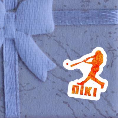 Sticker Niki Baseball Player Laptop Image