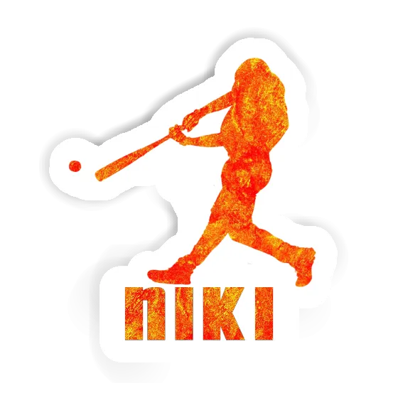 Sticker Niki Baseball Player Gift package Image